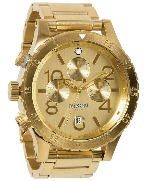 Nixon 48-20 Chrono Gold Tone Dial Men's Watch A486-502 - Watches of America #2
