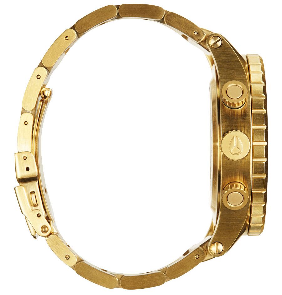 Nixon 48-20 Chrono Gold Tone Dial Men's Watch A486-502 – Watches 