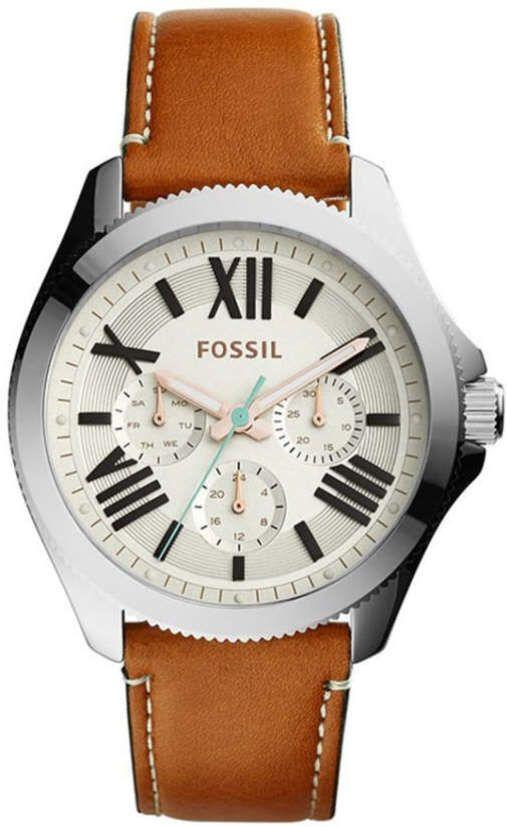 Fossil Cecile Multifunction Dark Brown Leather Women's Watch  AM4638 - Watches of America