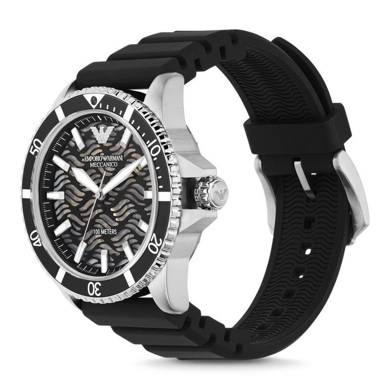 Emporio Armani Automatic Black Silicone Men's Watch AR60062 - Watches of America #2