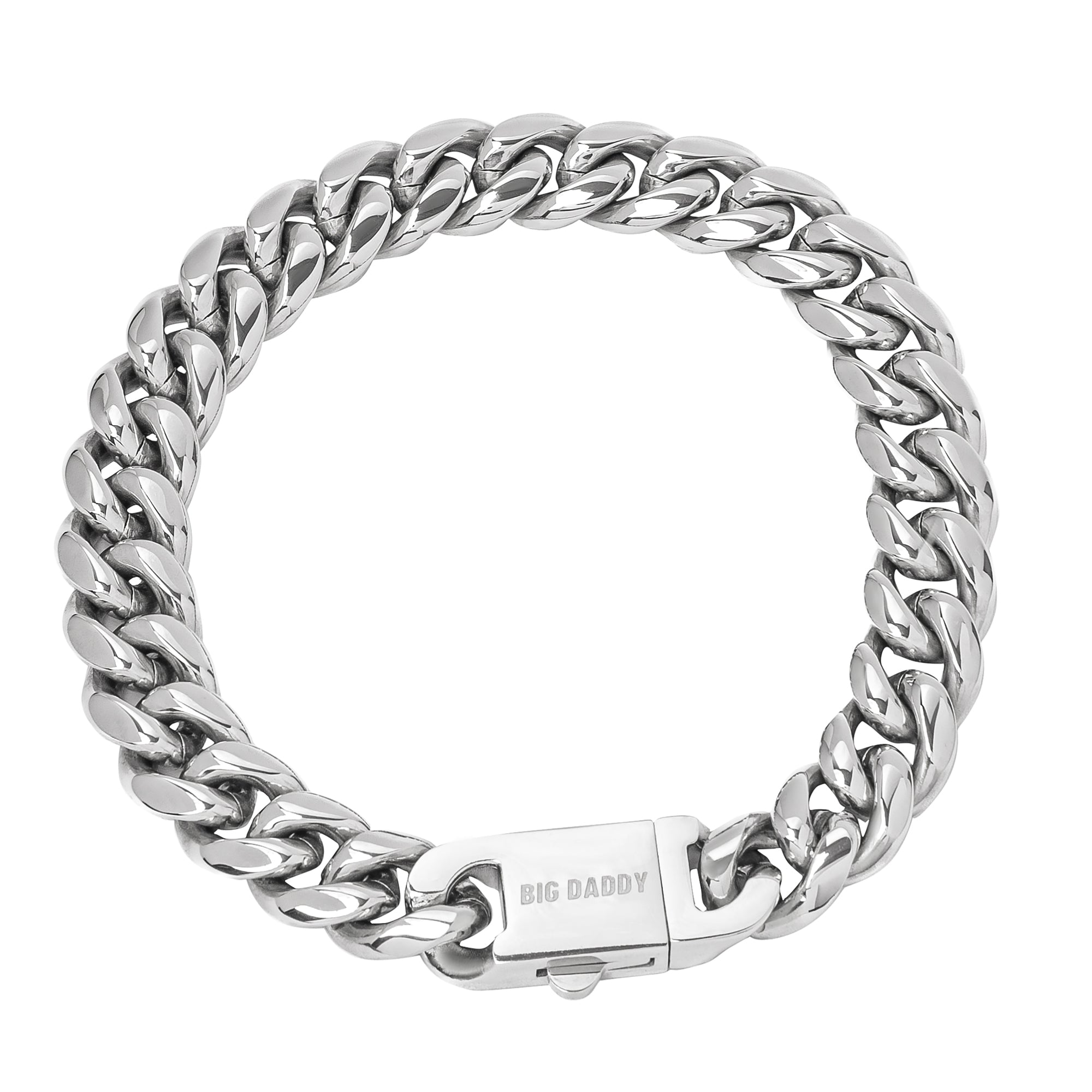 Big Daddy 12MM Cuban Link Stainless Steel Bracelet – Watches of America