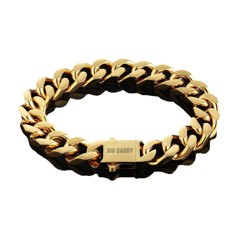 Brazalete de cadena curva Big Daddy de 14 mm