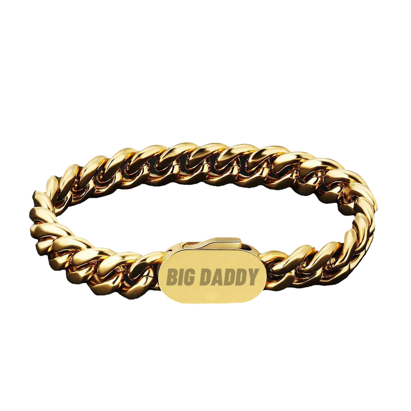 Big Daddy 10mm Gold Miami Cuban Link Bracelet