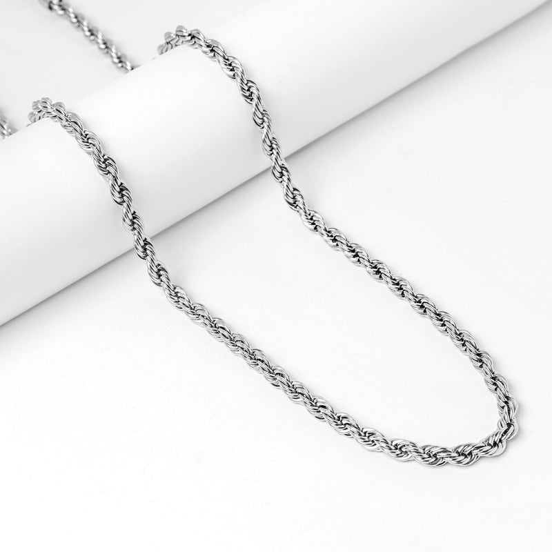 Big Daddy 6MM Silver Steel Rope Chain