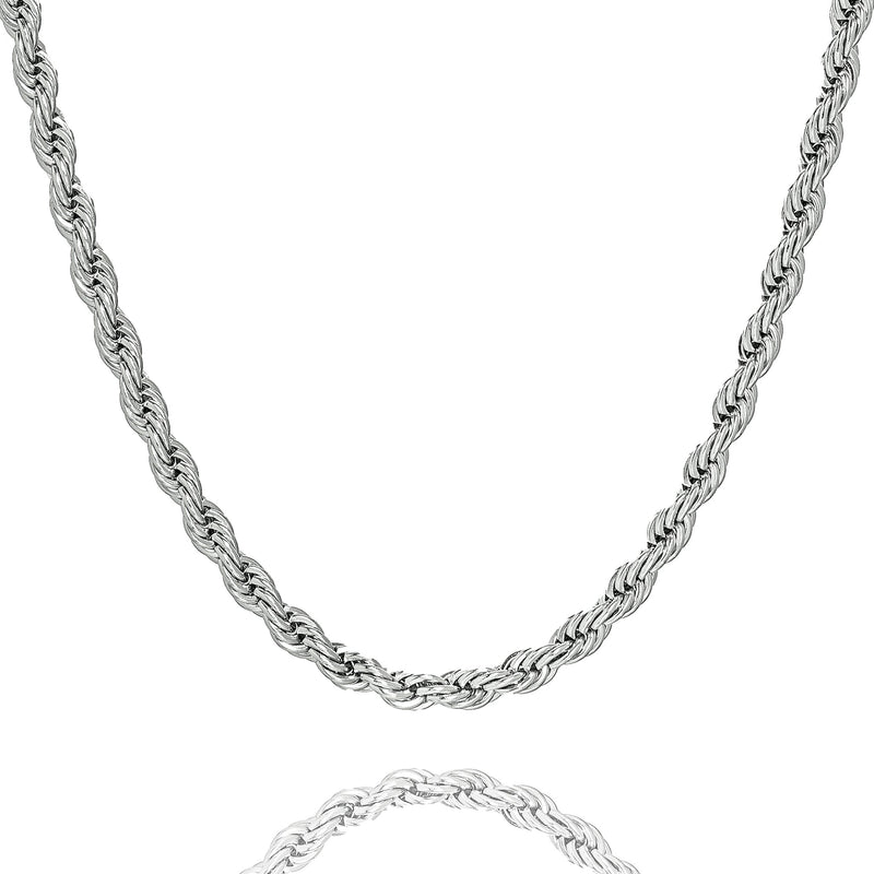 Big Daddy 6MM Silver Steel Rope Chain