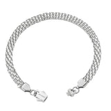 Big Daddy 6MM Silver Flat Herringbone Bracelet