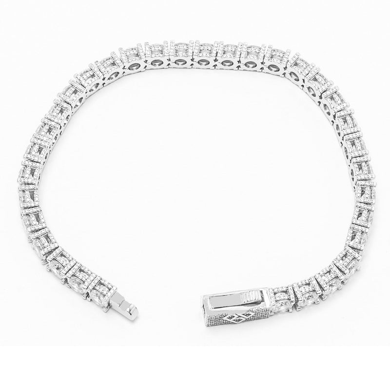 Big Daddy 6MM Diamond Silver Tennis Bracelet