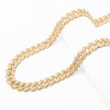 Big Daddy 12MM Baguette Miami Cuban Link Gold Chain