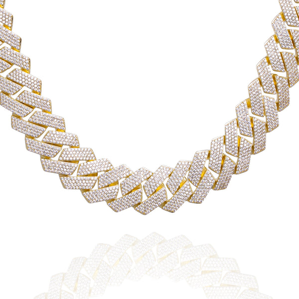 アクセサリー CUBAN LINK BIG CHAIN GOLD Big Daddy 20MM Iced Out Cuban Link Gold Chain – Watches of