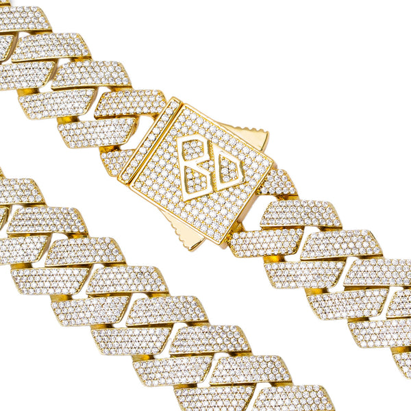 Big Daddy 20MM Iced Out Cuban Link Gold Chain