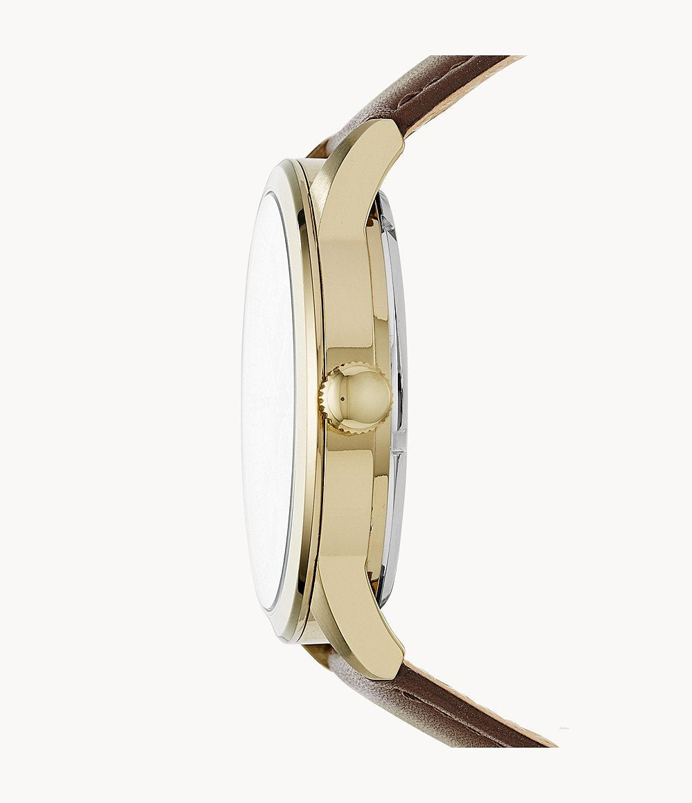 Fossil Flynn Mechanical Brown Leather Men's Watch BQ2215 â Watches of America