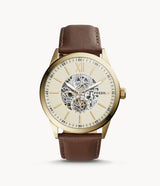 Fossil Flynn Mechanical Brown Leather Men's Watch BQ2215 - Watches of America #2