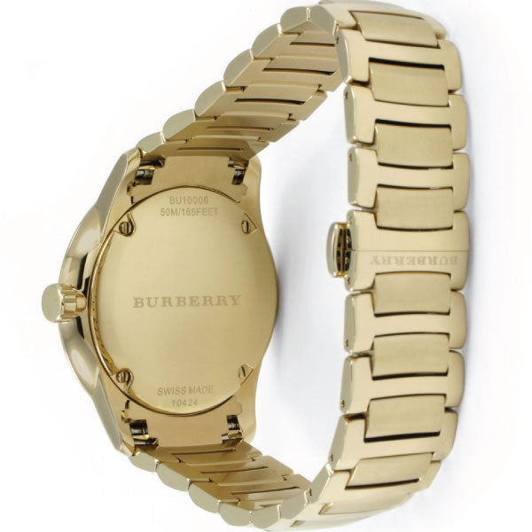 Burberry Men’s Swiss made Stainless Steel Gold Dial Men's Watch BU10006 - Watches of America #3