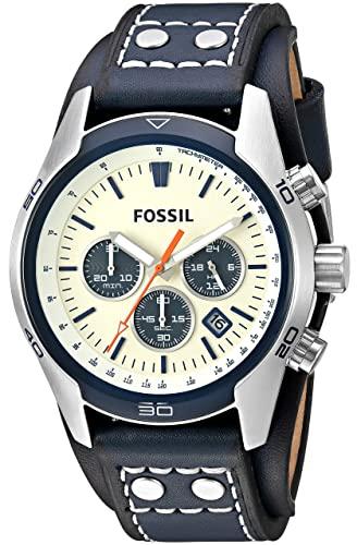 Fossil Coachman Chronograph Off-White Dial Men's Watch  CH3051 - Watches of America