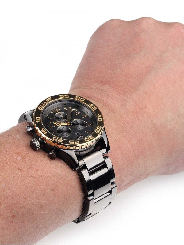 Nixon 42-20 Chronograph Gunmetal and Gold-tone Men's Watch Men's Watch A037-1228 - Watches of America #5