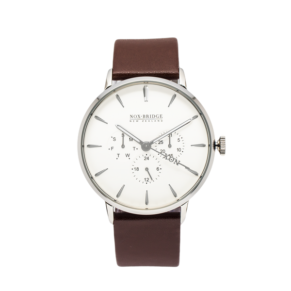 NOX-BRIDGE Classic Izar Silver 41MM  IS41 - Watches of America