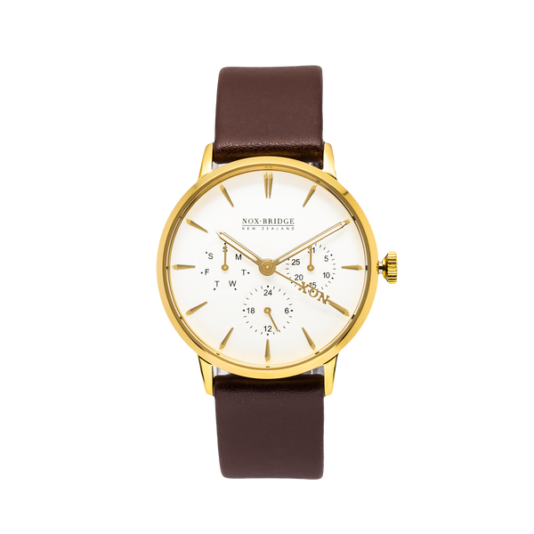 NOX-BRIDGE Classic Izar Gold 36MM  IG36 - Watches of America