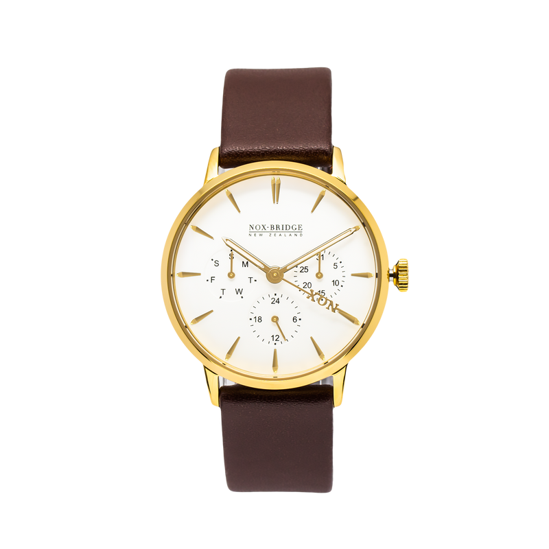 NOX-BRIDGE Classic Izar Gold 36MM  IG36 - Watches of America