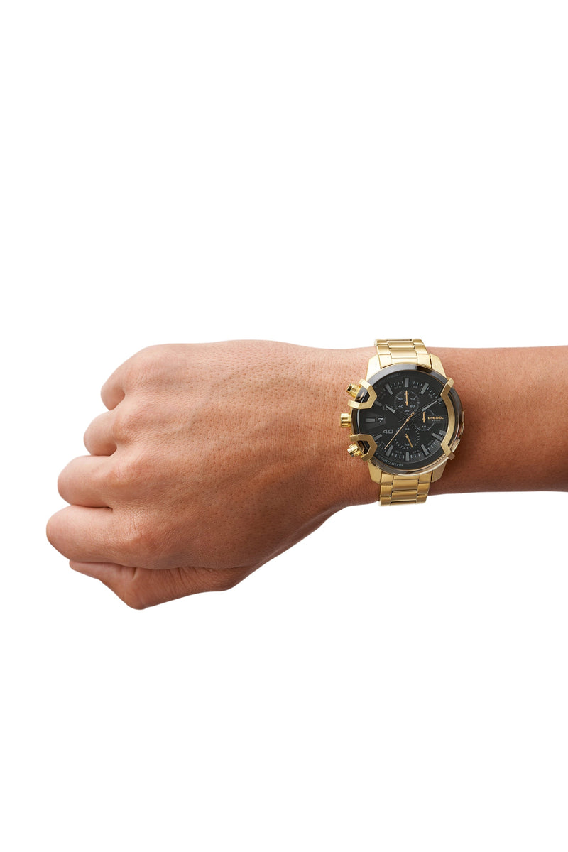 Diesel Griffed Chronograph Quartz Black Dial Men's Watch DZ4522 – Watches  of America