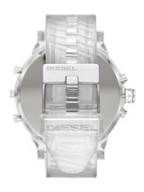 Diesel Mr Daddy 2.0 Quad Zone Reloj cronógrafo transparente de silicona/nylon BNWT DZ7427