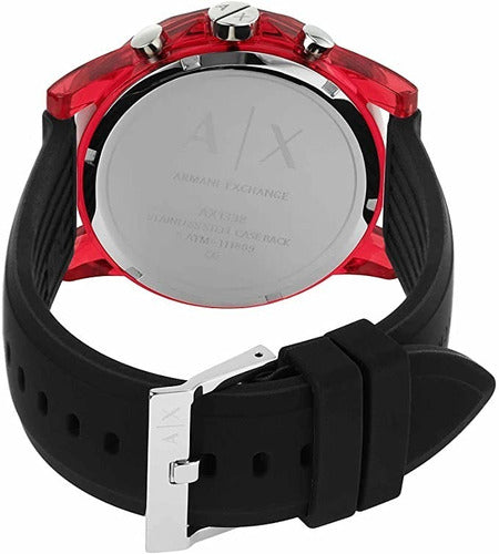 Outerbanks Red Silicon Strap Men's Watch AX1338 - Watches of America #3