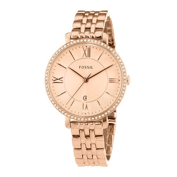 Fossil Women’s Watch Quartz Stainless Steel Rose Gold Dial 36mm Women's Watch  ES3632 - Watches of America