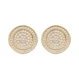 Big Daddy All Diamond Pave Round Earring