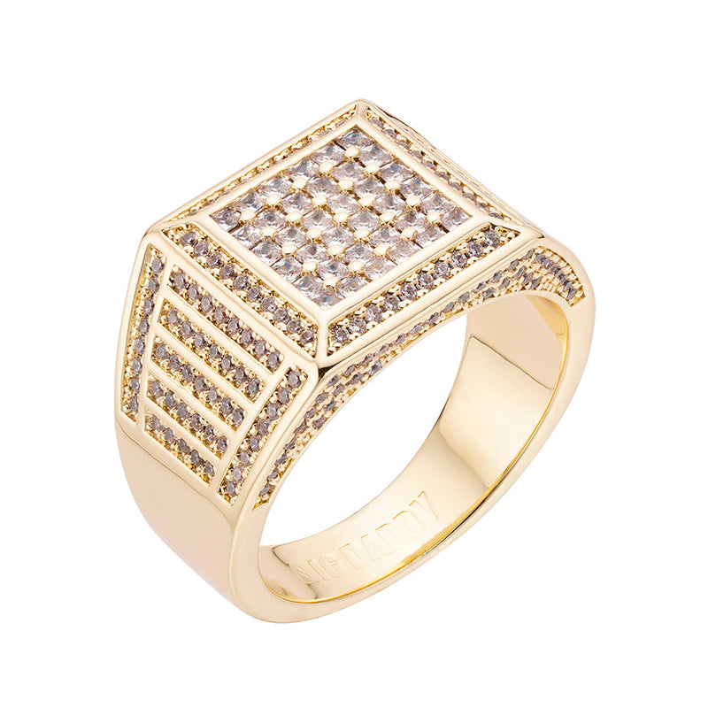 Big Daddy Square Diamond Iced Out Ring