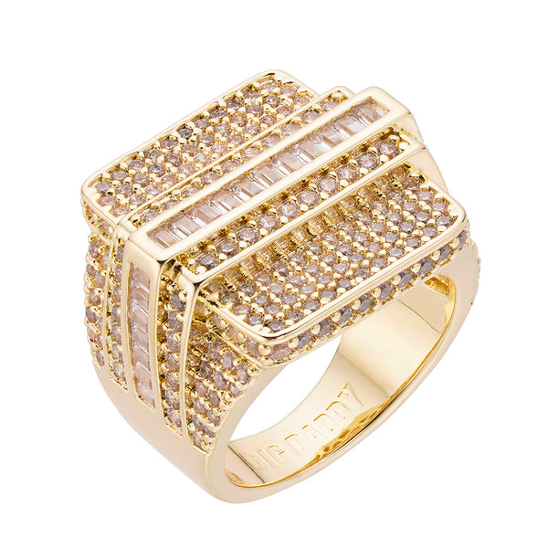 Big Daddy Luxe Iced Out Baguette Diamond Ring