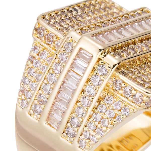 Big Daddy Luxe Iced Out Baguette Diamond Ring