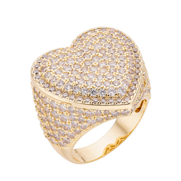 Big Daddy "Heart" Iced Out Ring