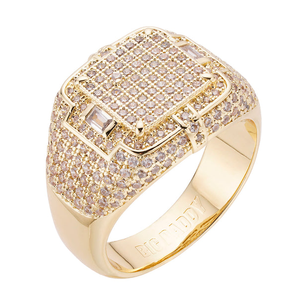 Big Daddy Swagger Full Cluster Iced Out Ring