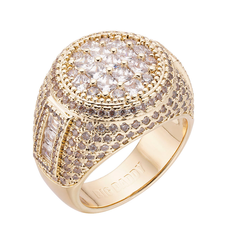 Big Daddy Majesty Baguette Iced Out Ring