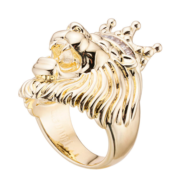 Big Daddy Lion Baguette Diamond Ring