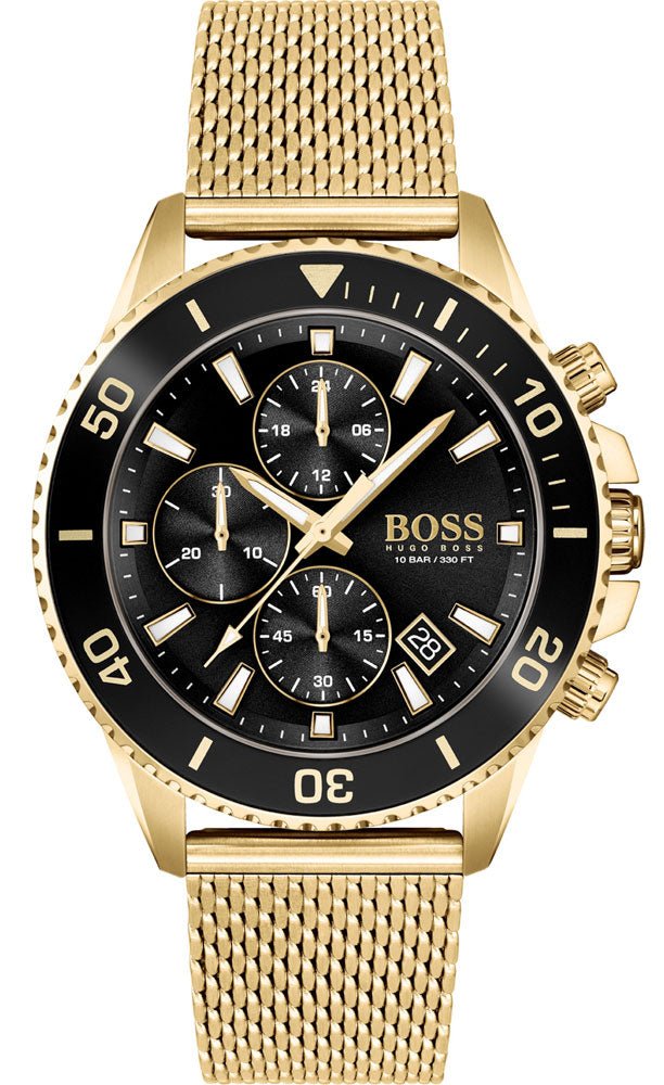 Hugo Boss Admiral Gold Chronograph Men's Watch  1513906 - Watches of America