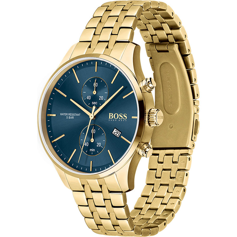 Hugo Boss Associate Gold Chronograph Men's Watch 1513841 - Watches of America #2