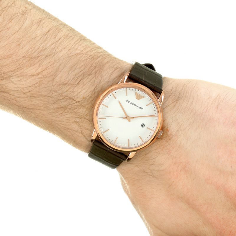 Emporio Armani Luigi White Dial Men's Watch AR2502 – Watches of