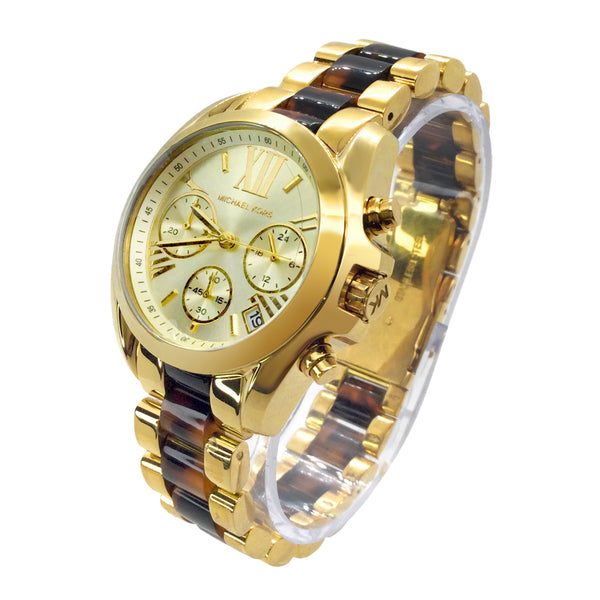 Reloj Michael Kors Mini Bradshaw de dos tonos para mujer MK5973