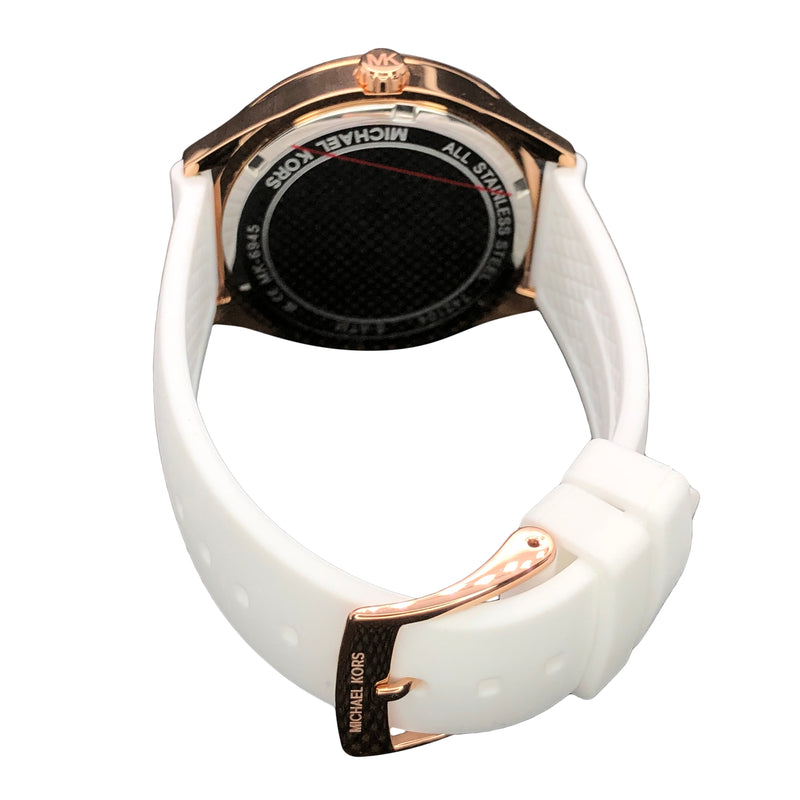 Michael Kors MK6945 Reloj deportivo extragrande con correa de silicona para mujer