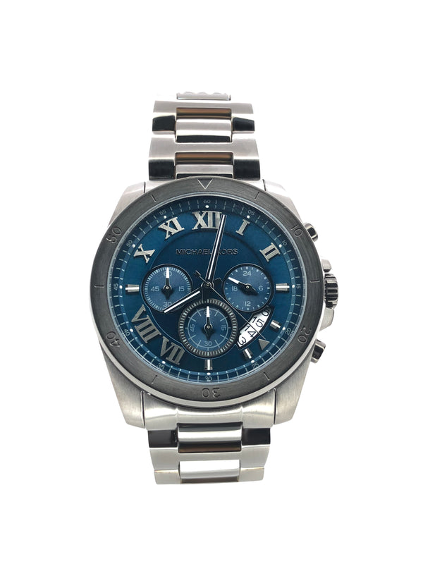 Michael Kors Brecken Reloj cronógrafo para hombre con esfera azul MK8582