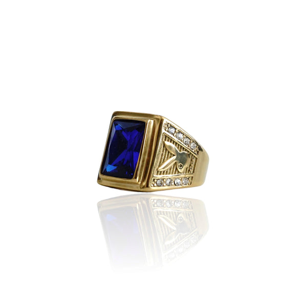 Anillo de piedra azul Big Daddy Playboy