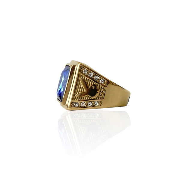 Anillo de piedra azul Big Daddy Playboy