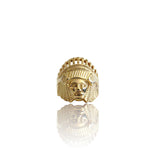 Anillo de oro tibetano retro Big Daddy