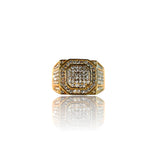 Big Daddy Iced Out Crystal Gold Ring