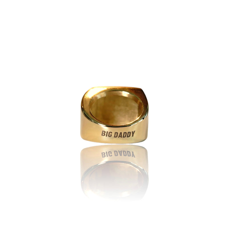 14K Yellow Gold Diamond Dad Ring: 39894646292549