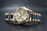 Michael Kors Bradshaw Chronograph Blue Gold Ladies Watch MK6318 - Watches of America #3