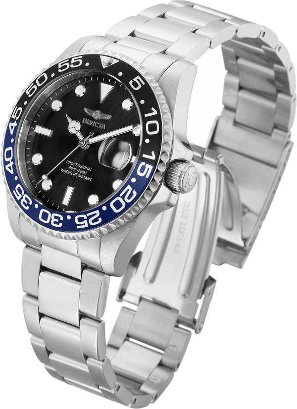 Invicta Pro Diver Reloj de cuarzo con esfera negra y bisel de Batman para mujer 33258