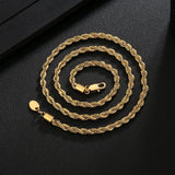 Big Daddy 4mm Stainless Steel Gold Rope Chain