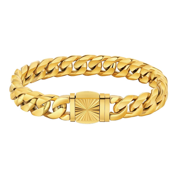 Big Daddy 12mm Miami Cuban Link Gold Bracelet