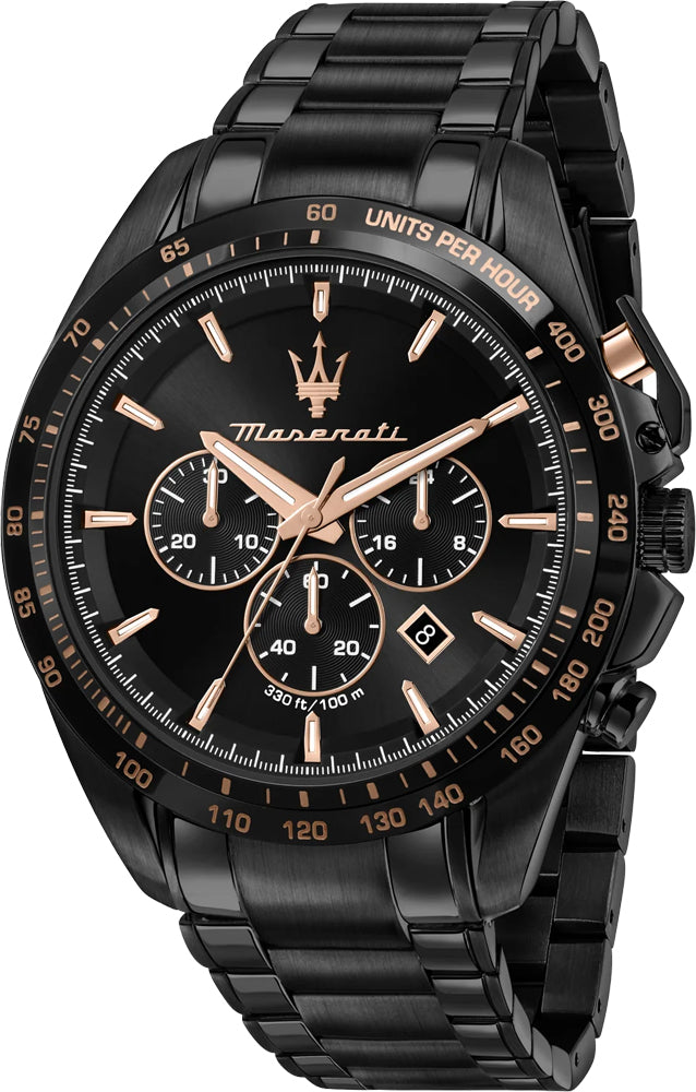 Maserati Traguardo Chronograph Black  Men's Watch  R8873612048 - Watches of America